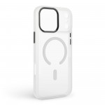 Чехол накладка ArmorStandart TPU Unit-C MagCase для Apple iPhone 17 Pro Max Matte Clear + Pink BS (ARM90591)