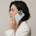 Чехол накладка ArmorStandart TPU Unit-C MagCase для Apple iPhone 17 Pro Max Matte Clear + Pink BS (ARM90591)