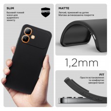 Чехол накладка ArmorStandart Matte Slim Fit для Infinix Smart 20 4G Camera cover Black (ARM90619)