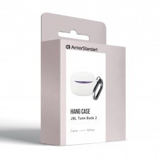 Чехол ArmorStandart TPU Hang для кейса наушников JBL Tune Buds 2 White (ARM90999)