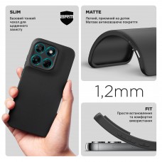 Чехол накладка ArmorStandart Matte Slim Fit для Motorola G77 5G Camera cover Black (ARM91025)