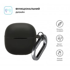 Чехол ArmorStandart TPU Hang для кейса наушников Xiaomi Redmi Buds 8 Lite / Redmi Buds 6 Lite Black (ARM91104)