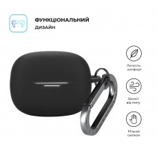 Чехол ArmorStandart TPU Hang для кейса наушников Xiaomi Redmi Buds 8 Pro Black (ARM91108)