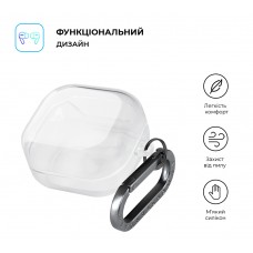 Чехол ArmorStandart TPU Hang для кейса наушников Samsung Buds 4 / 4 Pro Clear (ARM91194)