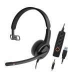 Наушники гарнитура накладные проводные Axtel Voice UC 28-35 mono NC (AXH-V28-35UCM)