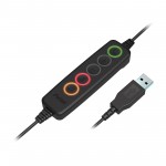 Наушники гарнитура накладные проводные Axtel Voice UC 40 duo NC Black (AXH-V40UCD)