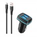 Автомобильное зарядное устройство SkyDolphin SZ18V 2USB 3.4A Black (AZP-000101) + кабель microUSB
