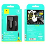Автомобильное зарядное устройство SkyDolphin SZ19V PD 20W 1USB 1Type-C 3.4A QC3.0 Black (AZP-000105) + кабель microUSB