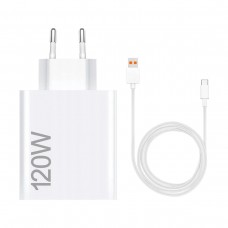 Сетевое зарядное устройство Xiaomi PD 120W 1USB + Cable USB-Type-C White (BHR6034EU)