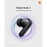 Наушники гарнитура вакуумные Bluetooth 5.3 Xiaomi Redmi Buds 5 Black (BHR7627GL)_