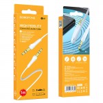 Кабель Borofone BL6 3.5мм-3.5мм (M/M) 1m White (BL6-1W)