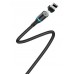 Кабель Borofone BU16 USB-Lightning 1.2m магнитный Black (BU16LB)