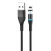 Кабель Borofone BU16 USB-Lightning 1.2m магнитный Black (BU16LB)