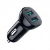Автомобильное зарядное устройство Choetech C0051 36W QC3.0 2USB 2.4A Black (C0051-V5)