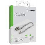 Кабель Belkin PVC USB-Lightning (M/M) 0.15m White (CAA001BT0MWH)