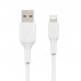 Кабель Belkin PVC USB-Lightning (M/M) 0.15m White (CAA001BT0MWH)