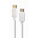 Кабель Cablexpert DisplayPort-DisplayPort V 1.2 (M/M) 1.8m White (CC-DP2-6-W)