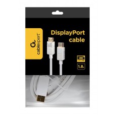 Кабель Cablexpert DisplayPort-DisplayPort V 1.2 (M/M) 1.8m White (CC-DP2-6-W)