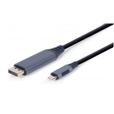 Кабель Cablexpert (CC-USB3C-DPF-01-6) Type-С-DisplayPort 4K 60Hz 1.8m Black