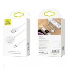 БЗУ Usams US-CC076 2in1 USB Cable for iPhone & Apple Watch White (CC076WH01)