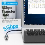 Кабель Vention USB 3.1 Type-C-USB 5Gbps 2A 0.15m PVC Black (CCVBB)