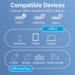 Кабель Vention USB 3.1 Type-C-USB 5Gbps 2A 0.15m PVC Black (CCVBB)