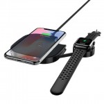 Безпроводное зарядное устройство Usams US-CD89 2in1 10W Black (CD89JN01)
