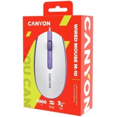 Мышь Canyon M-10 USB White Lavender (CNE-CMS10WL)