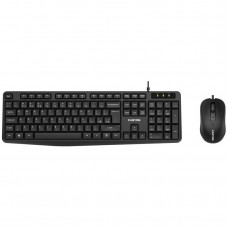 Комплект клавиатура + мышь Canyon SET-1 EN Black (CNE-CSET1)