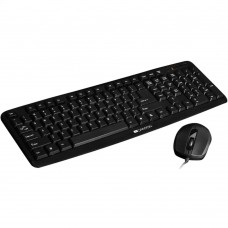 Комплект клавиатура + мышь Canyon SET-1 EN Black (CNE-CSET1)