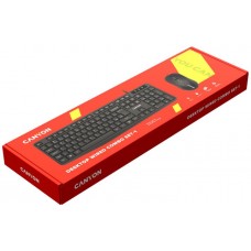 Комплект клавиатура + мышь Canyon SET-1 EN Black (CNE-CSET1)