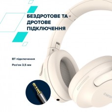 Наушники накладные Bluetooth Canyon OnRiff 10 ANC Beige (CNS-CBTHS10BG)