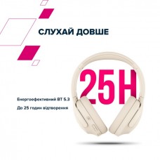Наушники накладные Bluetooth Canyon OnRiff 10 ANC Beige (CNS-CBTHS10BG)