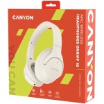 Наушники накладные Bluetooth Canyon OnRiff 10 ANC Beige (CNS-CBTHS10BG)