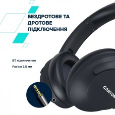 Наушники накладные Bluetooth Canyon OnRiff 10 ANC Black (CNS-CBTHS10BK)