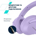 Наушники накладные Bluetooth Canyon OnRiff 10 ANC Purple (CNS-CBTHS10PU)