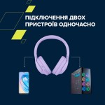 Наушники накладные Bluetooth Canyon OnRiff 10 ANC Purple (CNS-CBTHS10PU)