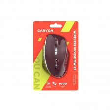 Мышь Wireless Canyon MW-21 Burgundy Red (CNS-CMSW21BR)