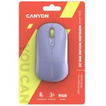Мышь Wireless Canyon MW-22 Dual Band RGB Mountain Lavender (CNS-CMSW22ML)