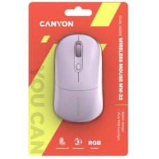 Мышь Wireless Canyon MW-22 Dual Band RGB Pearl Rose (CNS-CMSW22PR)