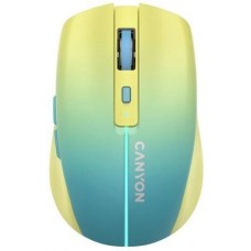 Мышь Wireless Canyon MW-44 LED Rechargeable Yellow Blue (CNS-CMSW44UA)