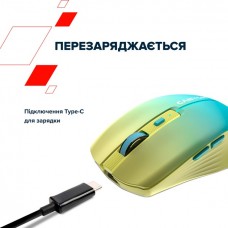 Мышь Wireless Canyon MW-44 LED Rechargeable Yellow Blue (CNS-CMSW44UA)