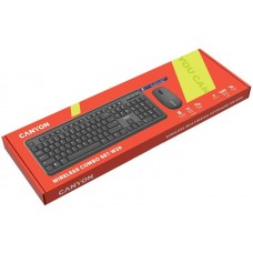 Комплект клавиатура + мышь Wireless Canyon SET-W20 UK/US Velvet Black (CNS-HSETW02)