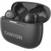 Наушники гарнитура вакуумные Bluetooth 5.3 Canyon OnGo TWS-10 ANC ENC Black (CNS-TWS10BK)