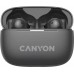 Наушники гарнитура вакуумные Bluetooth 5.3 Canyon OnGo TWS-10 ANC ENC Black (CNS-TWS10BK)