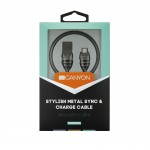 Кабель Canyon USB-microUSB (M/M) 1m Dark Grey (CNS-USBM5DG)