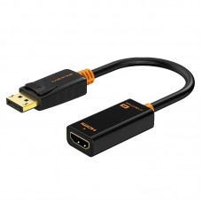 Адаптер Сabletime DisplayPort-HDMI (M/F) 0.2m Black (CP21B)