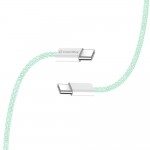 Кабель ColorWay Type-C-Type-C (M/M) 3.0 А 1m Green (CW-CBPDCC061-G)