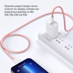 Кабель ColorWay Type-C-Type-C (M/M) 3.0 А 1m Pink (CW-CBPDCC061-P)