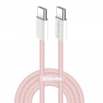 Кабель ColorWay Type-C-Type-C (M/M) 3.0 А 1m Pink (CW-CBPDCC061-P)